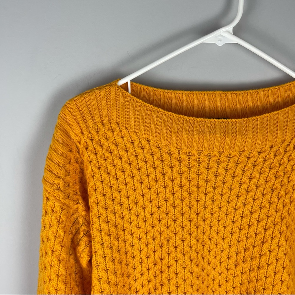 Lee marigold textured boatneck sweater women’s - Picture 2 of 6